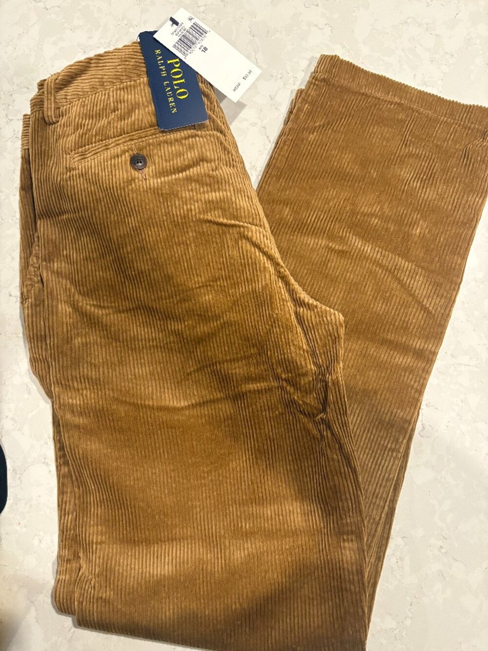 NWT Ralph Lauren Brown Corduroy Boys' Size 18